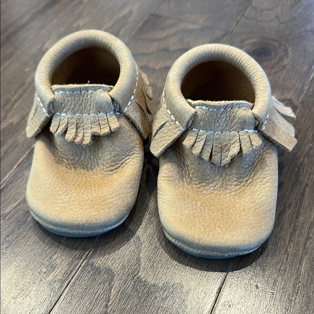 Freshly Picked Tan Moccasins with Fringe